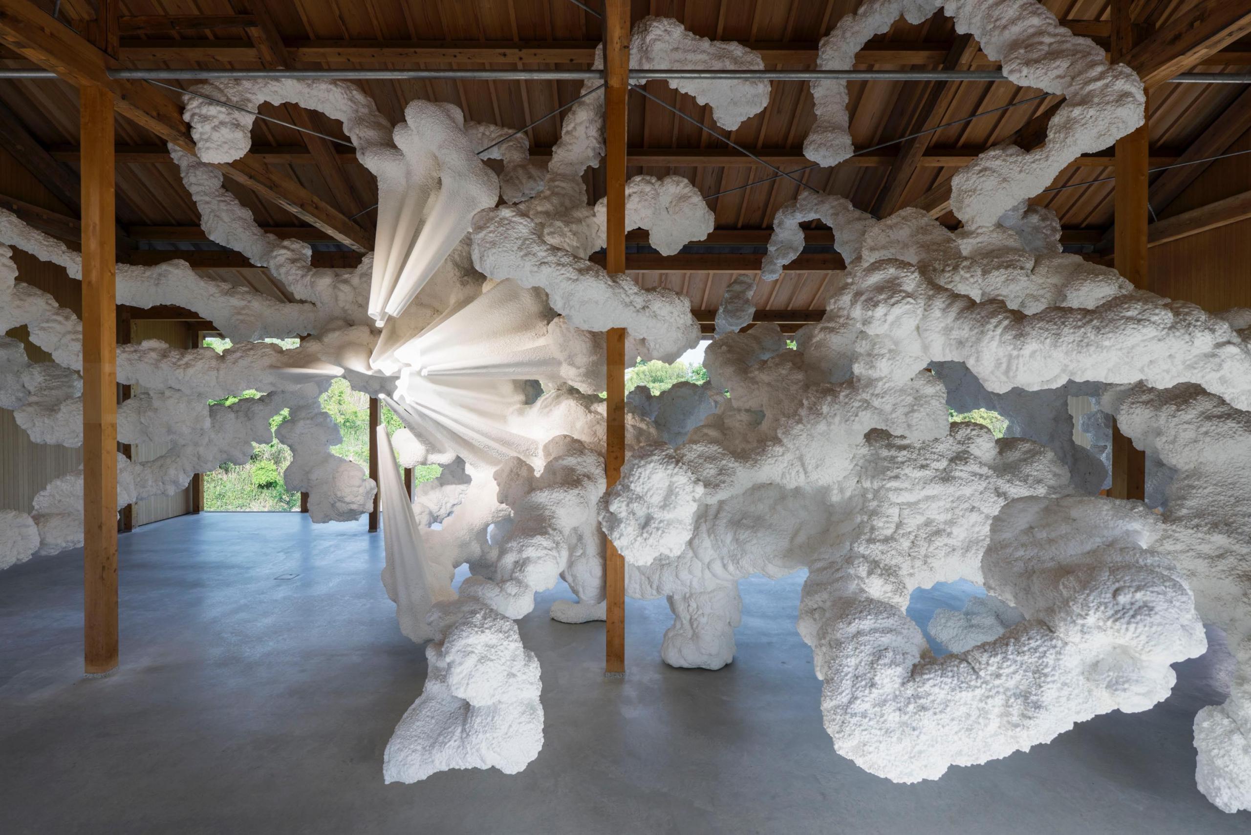 Foam Clouds by Kohei Nawa  Foam sculpture, Nawa, Clouds