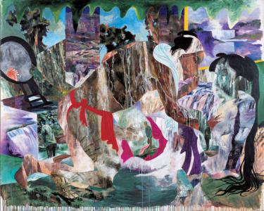 "Universal Frantic Love", 1991, 181.7 x 227.3 cm, acrylic on canvas