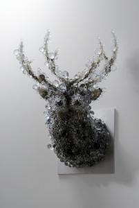 “PixCell-Double Deer”, h.142 x w.78 x d.71 cm, 2010, photo by OMOTE Nobutada