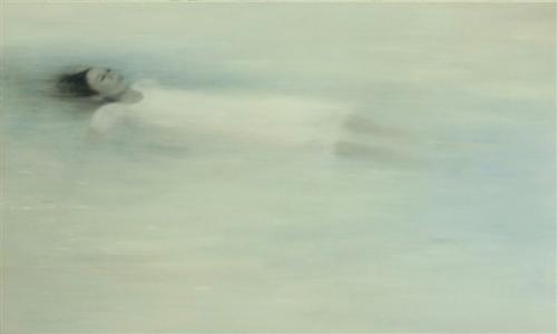 "Floating", 2008, oil on canvas, 150 x 250 cm