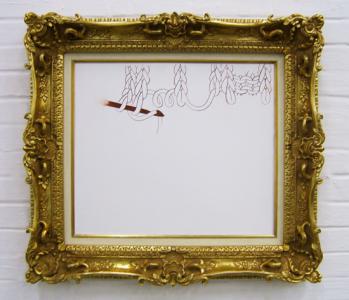 『weave』 2006 パネル、セメント、珪砂、石灰、顔料、油性メディウム 45.5×53 cm