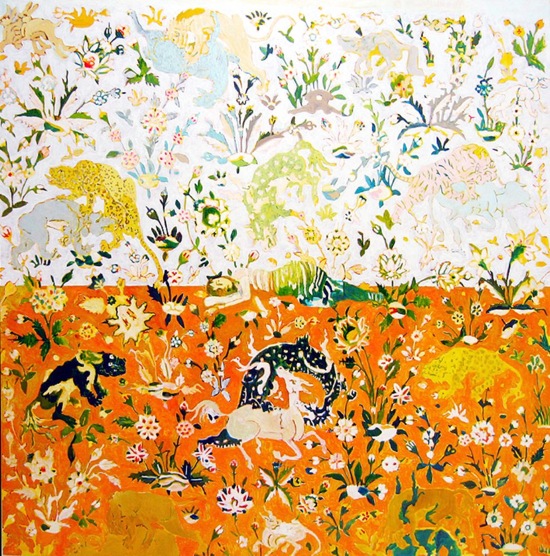 "baby blue the blues", 2007, 145 x 145cm