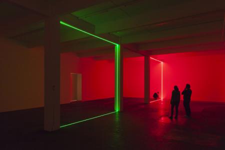 "Digital Switchover" 2012, installation view in \|\|\|\| \|\|\ Kunst Halle Sankt Gallen, St.Gallen, Courtesy the artist, Kunst Halle Sankt Gallen, St.Gallen, Photo by Gunnar Meier