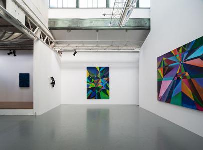 Yusuke Komuta "Color Unfolds" 2013, SCAI THE BATHHOUSE photo by Nobutada Omote