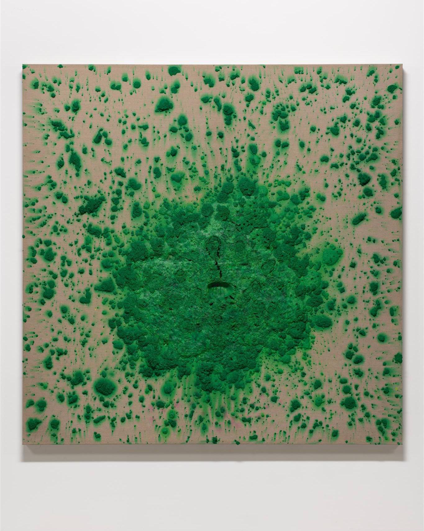 Bosco Sodi, Untitled, 2018, Mixed media on linen, 186 x 186 cm