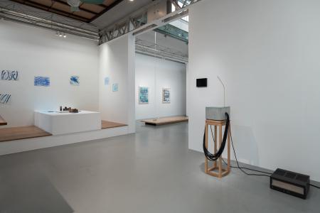 Yuko Mohri / David Horvitz "summer rains" 2019, SCAI THE BATHHOUSE photo by Nobutada Omote