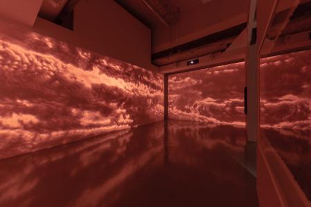 Kohei Nawa "TORNSCAPE" 2021, SCAI THE BATHHOUSE, photo by Nobutada Omote