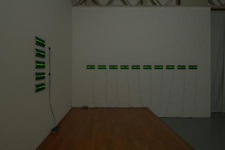 Tatsuo Miyajima"Numerical Beads Painting", 2023, SCAI THE BATHHOUSE, photo by Nobutada Omote