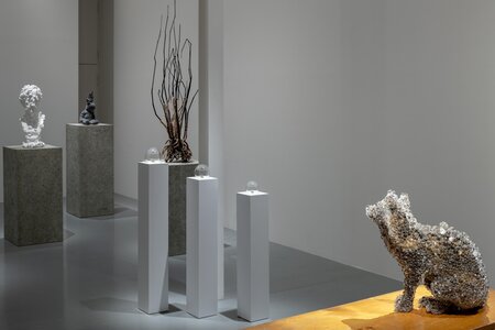 名和 晃平「Sentient」2025年、 SCAI THE BATHHOUSE、撮影: 表恒匡