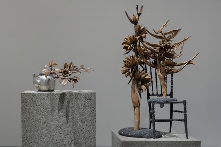 名和 晃平「Sentient」2025年、 SCAI THE BATHHOUSE、撮影: 表恒匡