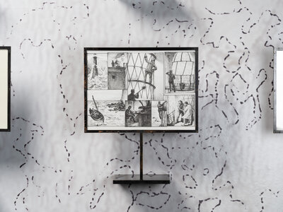 Moon Kyungwon & Jeon Joonho "News from Nowhere : Laboratory of Spring and Autumn Collection" 2025, SCAI THE BATH HOUSE, photo by Nobutada Omote