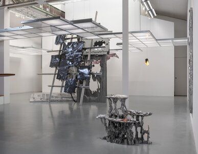 Moon Kyungwon & Jeon Joonho "News from Nowhere : Laboratory of Spring and Autumn Collection" 2025, SCAI THE BATH HOUSE, photo by Nobutada Omote