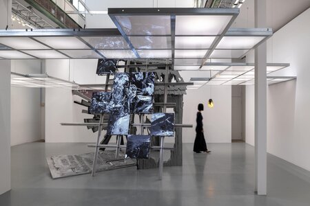 Moon Kyungwon & Jeon Joonho "News from Nowhere : Laboratory of Spring and Autumn Collection" 2025, SCAI THE BATH HOUSE, photo by Nobutada Omote