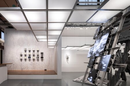 Moon Kyungwon & Jeon Joonho "News from Nowhere : Laboratory of Spring and Autumn Collection" 2025, SCAI THE BATH HOUSE, photo by Nobutada Omote