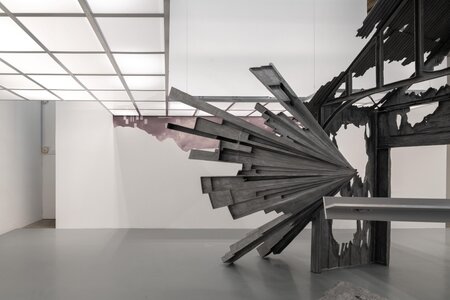 Moon Kyungwon & Jeon Joonho "News from Nowhere : Laboratory of Spring and Autumn Collection" 2025, SCAI THE BATH HOUSE, photo by Nobutada Omote