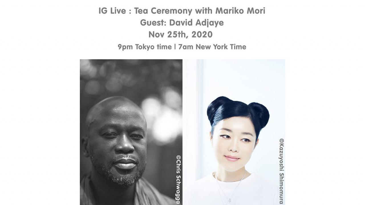 SCAI THE BATHHOUSE News 【IG LIVE】Tea Ceremony with Mariko Mori